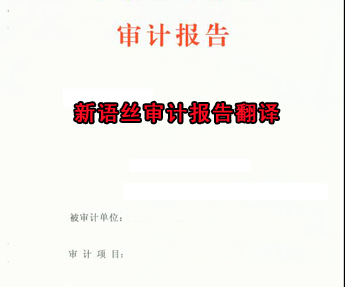 审计报告翻译